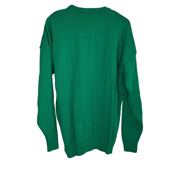 Blarney Castle Design Tis Himself Long Sleeve Pullover Sweater Green XXL NWT - Picture 9 of 9